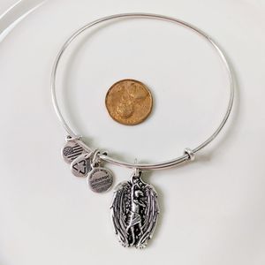 Alex and Ani Silver Guardian Of Strength Bracelet